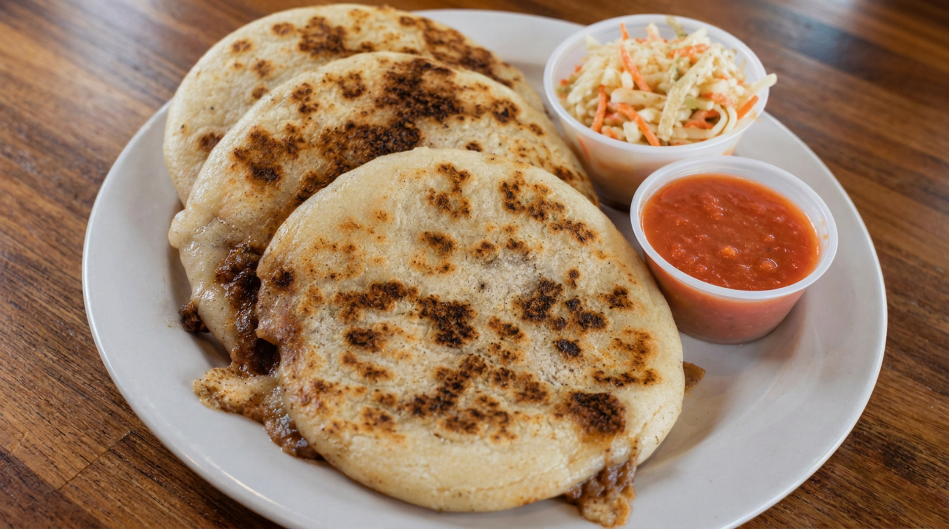 Handmade pupusas